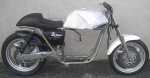 75 Suzuki GT550 modified with 93 FZR600 front & rear suspension