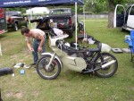 Time to take off the fairing.
Next time don't wave to Dawn!
