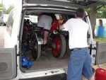 No really rick my bike will fit in here!
Ok Charles.