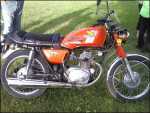 cb175 with custom touring tank and gel buttpad. 