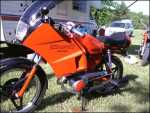 custom 100cc yamaha. frame and original motor but thats it. points broke during race and DNF