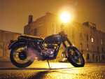 Outside Motorgrrl in the rain