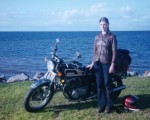 Lori's 1975 Yamaha TX500 aka "Rocket Bike" in Nova Scotia