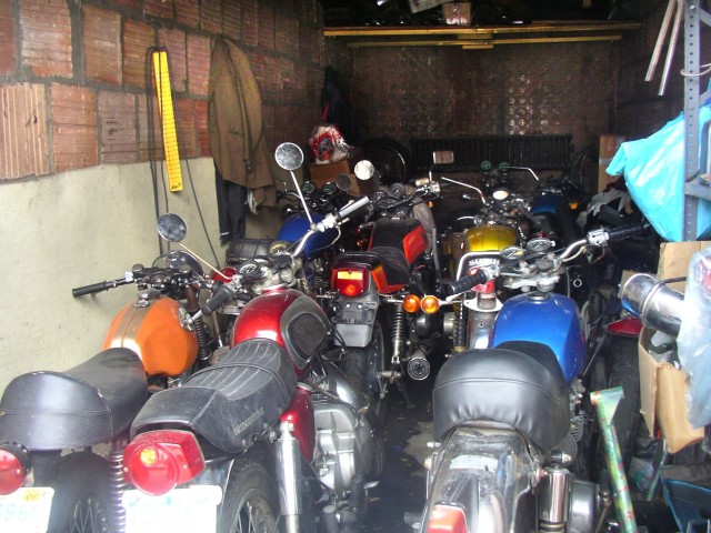 There's a prize for whoever can guess how many bikes are in here