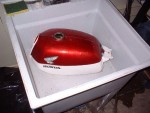 Highlight for Album: Fuel tank restoration.  
