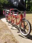 The Flyer is three Western Flyers customized as a triple tandem.