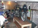 Newly built bike table 