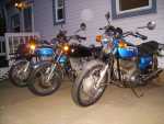 the new trio. a package deal. two '72's and a '75. dont look like much now, but i'll get 'em prettied up soon.